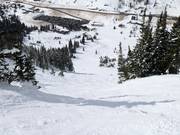 Steil terrein vanaf de High Traverse (Alf's High Rustler)