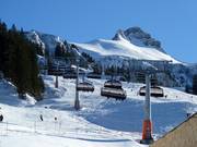 Rossstellebahn - 8-persoons hogesnelheidsstoeltjeslift (koppelbaar) met kap en stoelverwarming