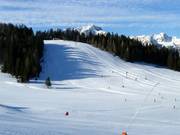 Uitzicht op de pistes op de Sonnkogel