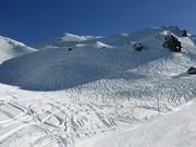 Geweldig off-piste terrein boven de Gummenalp