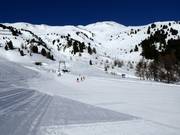 Oefenterrein Valatsch bij het bergstation van de gondelbaan Haideralm
