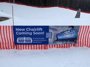 Pipestone Express - 6-persoons hogesnelheidsstoeltjeslift (koppelbaar) met kap en stoelverwarming