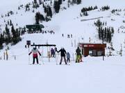 Overgang tussen de skigebieden Alta en Snowbird