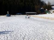 Oefenterrein nabij het dalstation van de 4-persoons stoeltjeslift