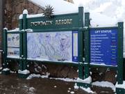 Informatiebord in het dal