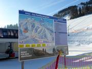 Pistekaart bij het dalstation