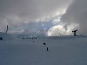 Brede en gemakkelijke piste in Les Houches