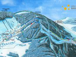 Pistekaart Buková hora – Čenkovice/Červená Voda