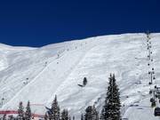 Moeilijke piste bij de Falschbachbahn
