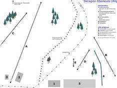 Pistekaart Hochsträßlifte – Oberreute