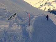 Pisteafscheidingen ter oriëntatie bij slecht weer