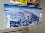 Pistekaart bij het bergstation van de Bergeralm