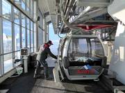 De gondels worden dagelijks schoongemaakt.