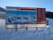 Informatiebord bij het dalstation