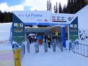 Informatie bij het instappen bij de liften