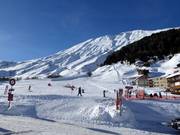 Uitzicht op het skigebied Realp