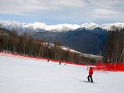 Piste bij de zespersoonsstoeltjeslift