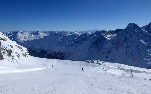 Gletsjerskigebied in het westelijke deel van de oostelijke Alpen