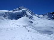 Start van de pistes bij Mittelallalin