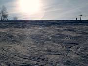 Geprepareerde piste op de Bläsiberg