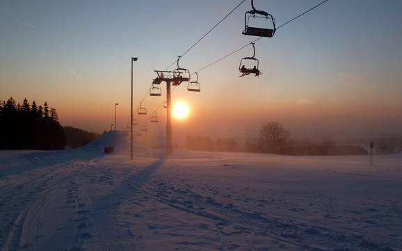 Skiën in het Vogtlanddistrict