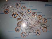 Overzichtskaart van de skihal