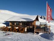 Curona Hütte aan de Seceda