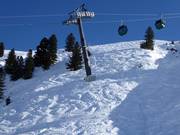 Steile hellingen voor off-piste skiën