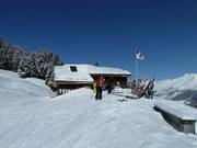 Alp Fops aan de Scalottas-afdaling