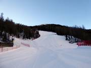 Dalafdaling naar de Grünbodenexpress in de ochtend