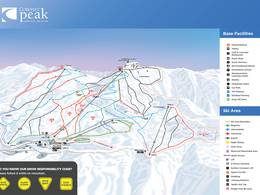 Pistekaart Coronet Peak