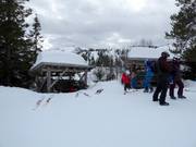 Rustplaats in het skigebied Voss