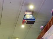 Sneeuwproductie aan het plafond van de hal