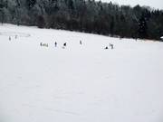 Lichte en brede afdaling