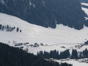 Cross bij de sleeplift Teux in Notre Dame de Bellecombe 1350