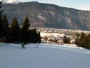 Bovenste deel van de piste