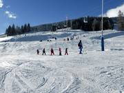 Kinderskischool bij de gondelbaan Familyjet