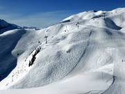 Diepsneeuwsporen bij de Gipfelbahn
