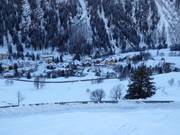 Uitzicht op de accommodaties in Peio Fonti