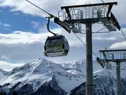 WIDI lacht vanaf de gondel naar beneden