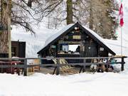 Le Solarium biedt voornamelijk kleine snacks aan.
