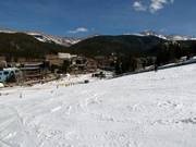 Uitzicht op het Winter Park Village met de hotels