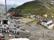 Accommodaties direct bij de pendelbaan en aan het einde van de dalafdaling