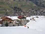 Een van de weinige kleine hotels in Espace Diamant: direct aan de stoeltjeslift Rosière in Praz sur Arly