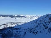 Uitzicht vanaf Savin Kuk in oostelijke richting