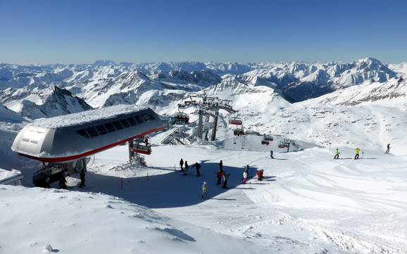 Hoogste skigebied in het geldigheidsgebied van de SuperSkiCard Salzburg & Kitzbüheler Alpen – skigebied Mölltaler Gletscher (Mölltal-gletsjer)