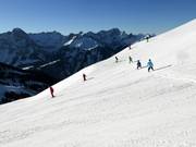 Skiles in het skigebied