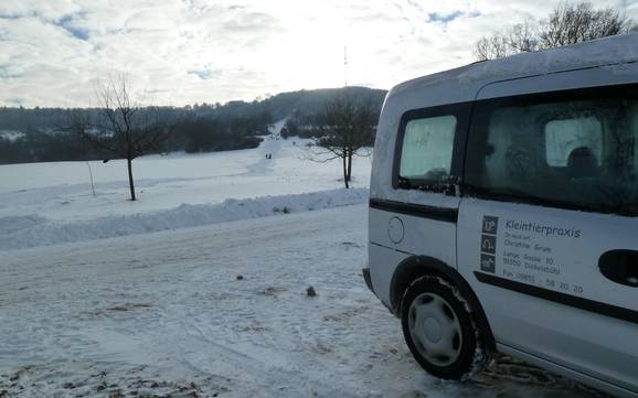 Ansbach: bereikbaarheid van en parkeermogelijkheden bij de skigebieden – Bereikbaarheid, parkeren Hesselberg