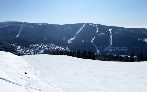 Tsjechische Sudeten: Grootte van de skigebieden – Grootte Špindlerův Mlýn