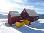 Goed onderhouden toiletten midden in het skigebied